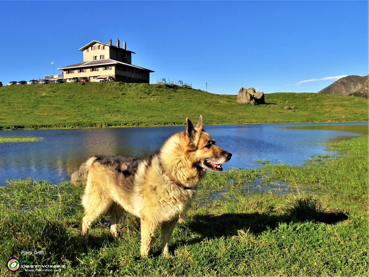 10 Partiamo dal Rif. Albergo Monte Avaro (1700 m) abbassandoci alla sottostante bella pozza.JPG